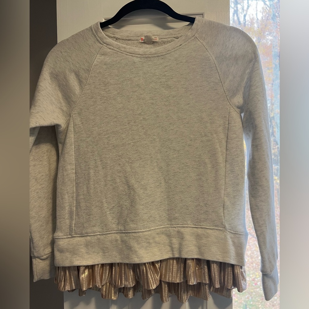 J.crew girls’ Crewcuts Light Gray Sweatshirt